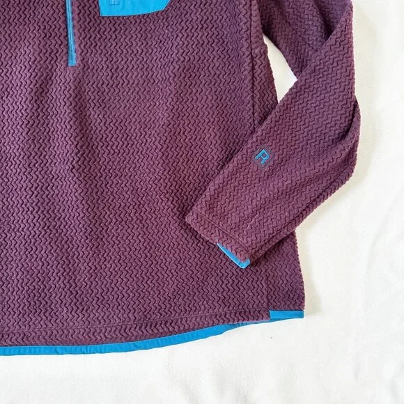 NWT Patagonia Mens R1 Air Zip Neck 2XL Fleece Pullover Obsidian Plum Lightweight
